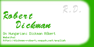 robert dickman business card